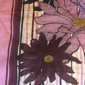 Loft Floral Square Scarf NWOT